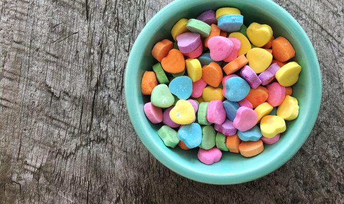 Photo of a mug full with candies