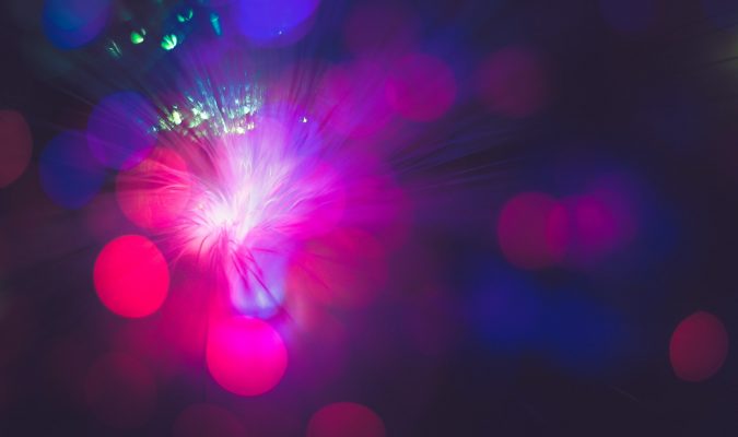 Fotografia di luci colorate nel buio