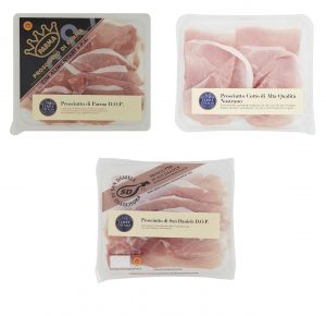 Tre confezioni di affettati Terre d'Italia