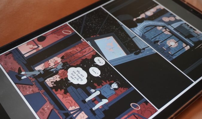 Photography of a digital comic