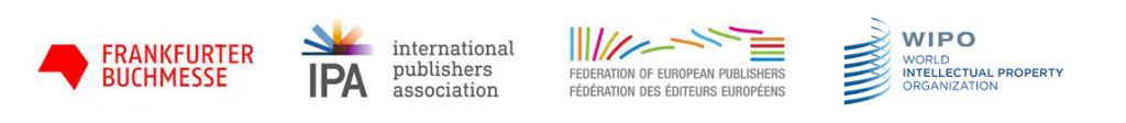 Logos of Frankfurter Buchmesse, IPA, FEP and WIPO