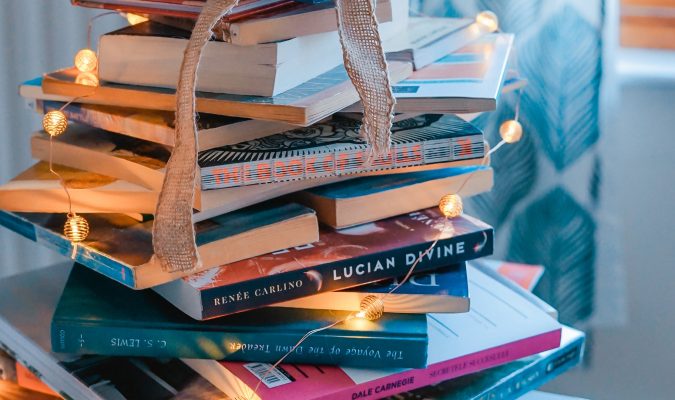 Photography of a stack of books