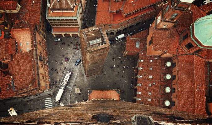 Veduta di Bologna dall'alto