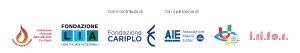 Loghi di Federazione Pro Ciechi, LIA, Fondazione Cariplo, AIE, UICI e IRiFoR