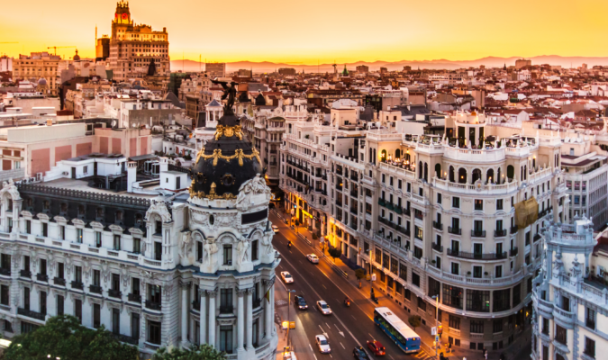 Vista di Madrid dall'alto