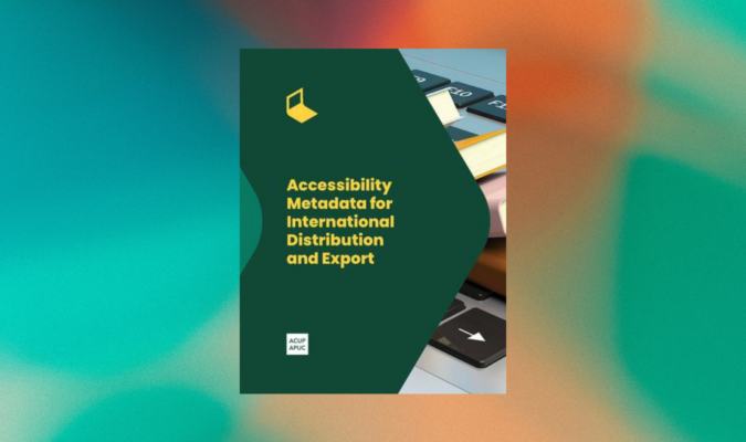 Cover del report "Accessibility Metadata for International Distribution and Export"